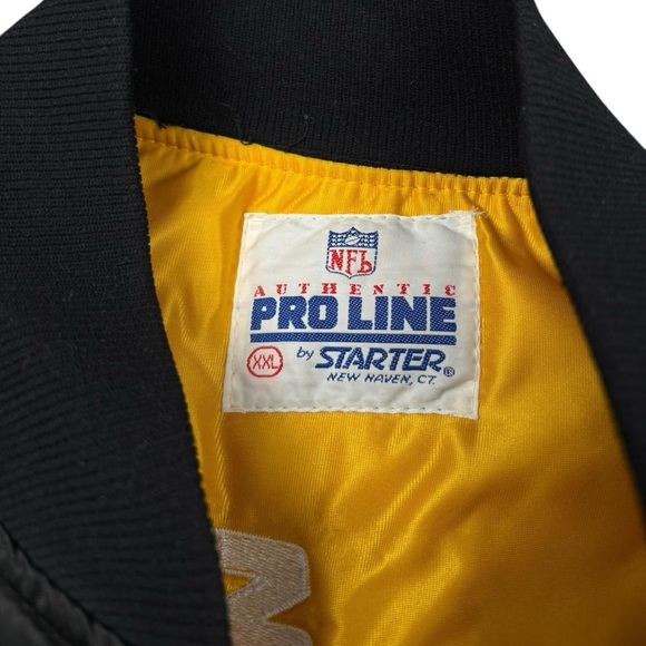 Pittsburgh Steelers NFL Vintage Satin Varsity Jacket - Picture 6 of 6